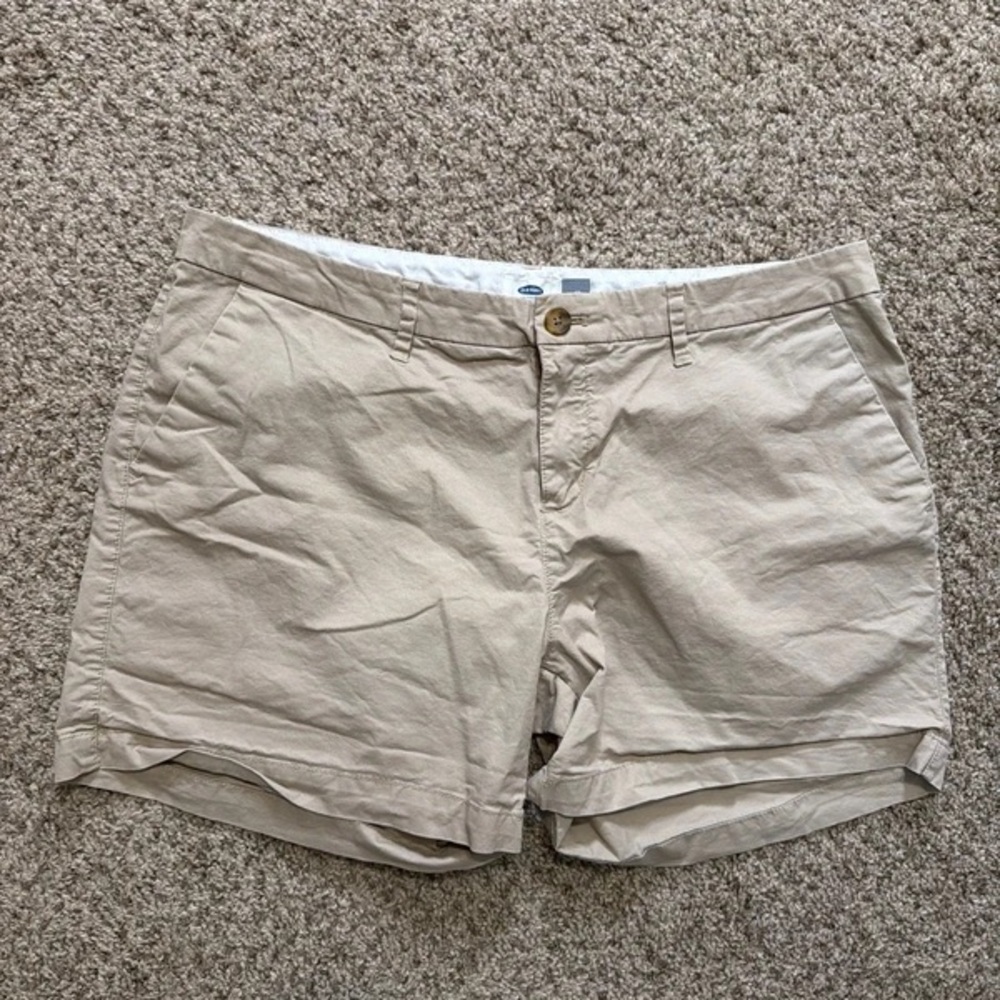 Old Navy Beige/Tan Women's Casual Chino Shorts